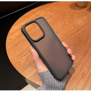Ốp Lưng iPhone Mặt Nhám Chống Sốc Phối Màu Tương Phản Cho iPhone 11/12/13/14/15/16/17/Pro/Max