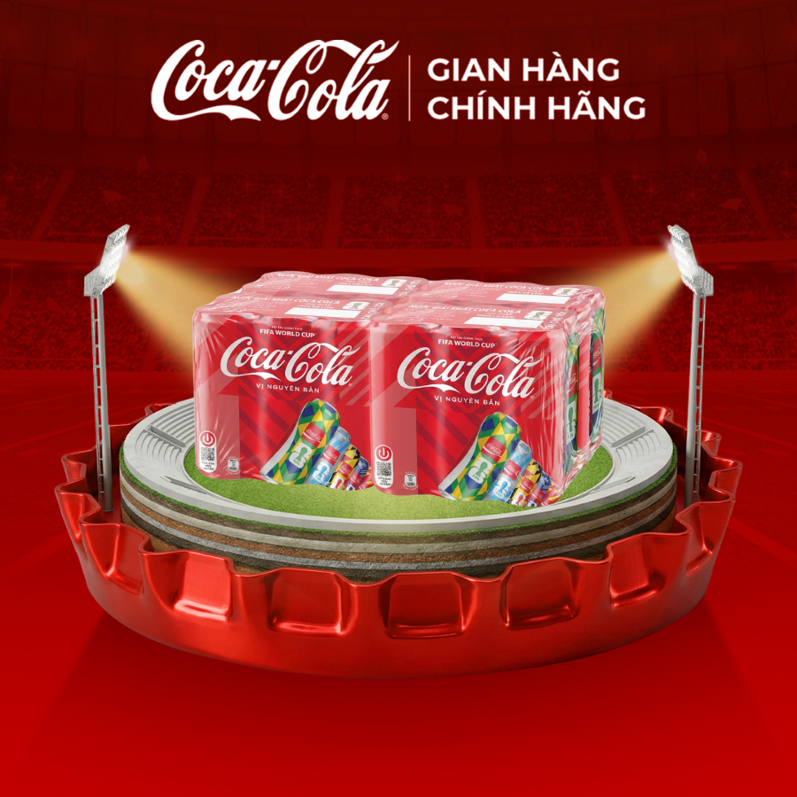 [LIVE] Lốc 24 Lon Nước Ngọt Giải Khát Coca-Cola Vị Nguyên Bản Original ...
