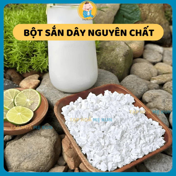Bột sắn dây nguyên chất 100%, tinh bột sắn dây giải nhiệt thanh lọc cơ thể tốt cho sức khỏe túi 500g/1kg