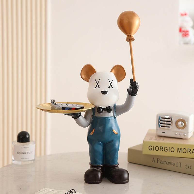 Bộ tượng các mẫu bear decor nhà cửa