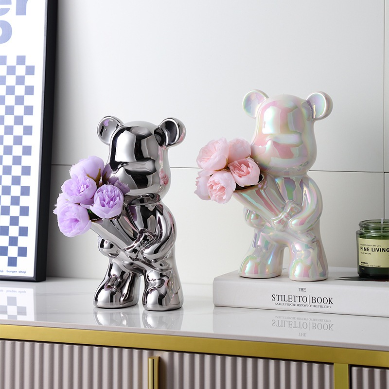 Bộ tượng các mẫu bear decor nhà cửa