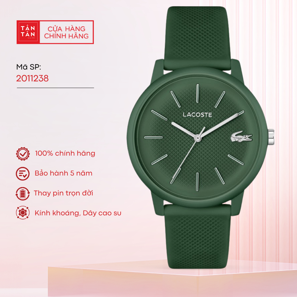 Đồng Hồ Nam Lacoste 12.12 Move 2011238 Quartz 42mm - Đồng Hồ Tân Tân