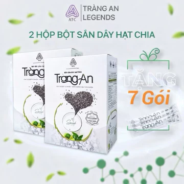Combo 2 Hộp Bột Sắn Dây Hạt Chia Tràng An - Tặng 7 Gói Bột Sắn Dây Nguyên Chất