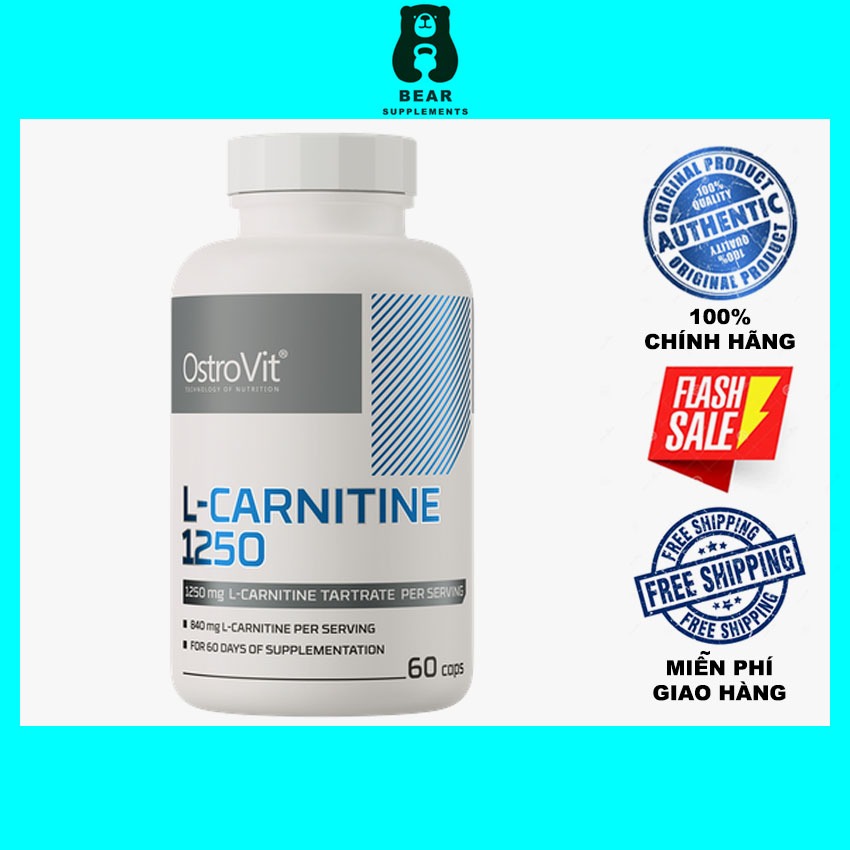 ostrovit l carnitine 1250 L-CARNITINE 1250mg (60 viên) - Hỗ Trợ Giảm Mỡ, Chuyển Hoá Mỡ Thành Năng Lượng [flavor:Ice Tea Peach]variantpush:push Keepfit Keto ACV Gummy Style:27503
