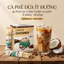 Cà Phê Dừa - Ít Đường Dành Cho Người Ăn Kiêng & Giảm Cân. Không chứa chất bảo quản, Hộp 10 gói