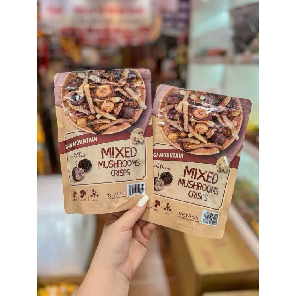 🌟 NẤM SẤY GIÒN MIXED MUSHROOMS CRISPS – ĂN VẶT HEALTHY SIÊU NGON 🌟  🔥 Snack nấm sấy giòn – Ăn là ghiền, không lo béo!