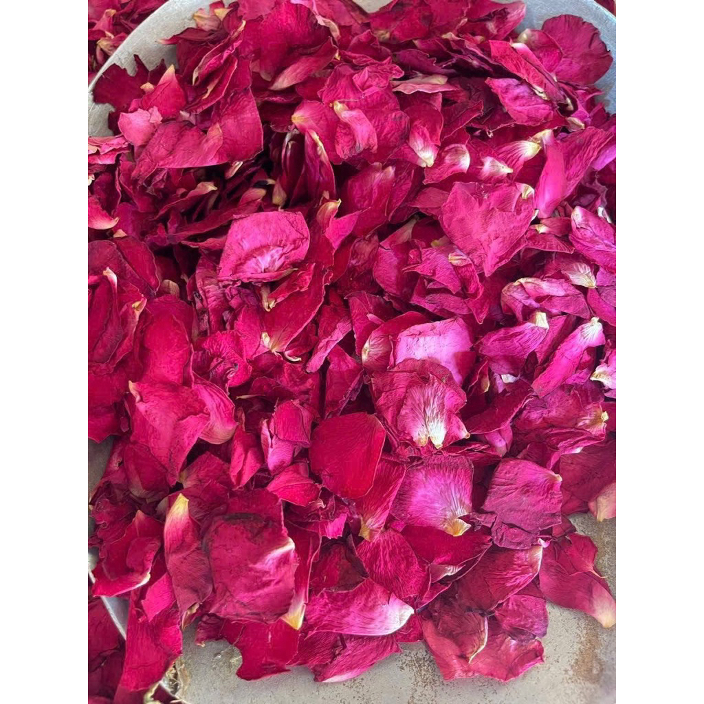 Cánh Hoa Hồng Khô Đỏ, Đẹp, Không Nát Pha Trà  Dưỡng Nhan, Ngâm Bồn Tắm, Trang Trí