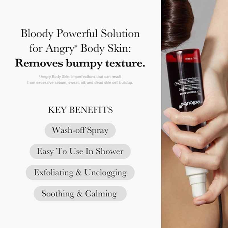 Medicube Red Acne Body Peeling Shot 110g / Medicube Red Clear Cica Body Mist 200ml
