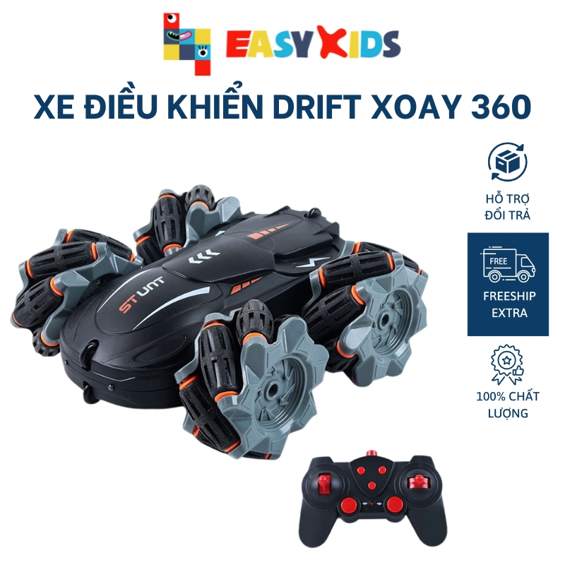 Xe Điều Khiển Từ Xa RC Drift Tốc Độ Cao Vượt Mọi Địa Hình Xoay 360 Độ Âm Thanh Sống Động