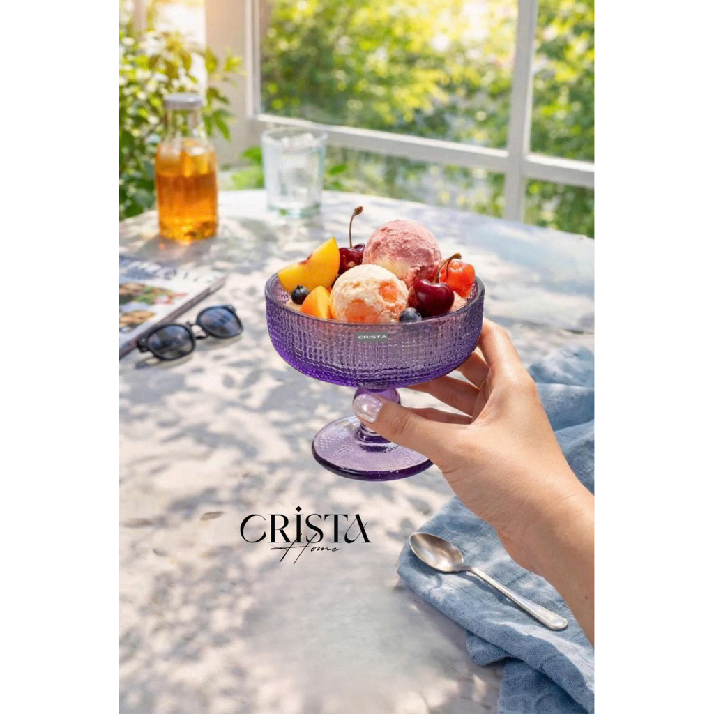 Bộ 6 Ly Kem Pastel Crista Home Chính Hãng | Ly Thủy Tinh 300ml