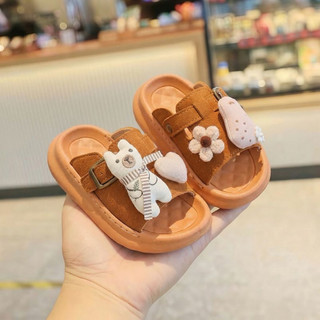 Dép lê đính thỏ cho bé gái từ 2 đến 11 tuổi siêu xinh dễ thương phom bánh mì siêu tôn dáng