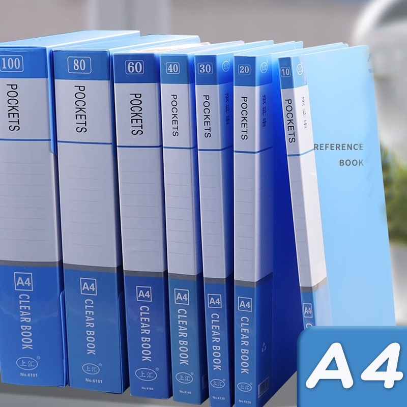 File Lá A4 30/40/60 Lá Tệp Đựng Tài Liệu Nhiều Ngăn Lá Chất Liệu PP Cao Cấp, Học Sinh Văn Phòng
