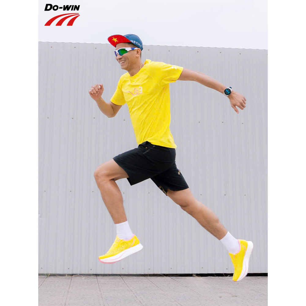 Áo cộc thể thao marathon Do-win dành cho chạy bộ, tập thể thao thường xuyên - Hàng Chính Hãng