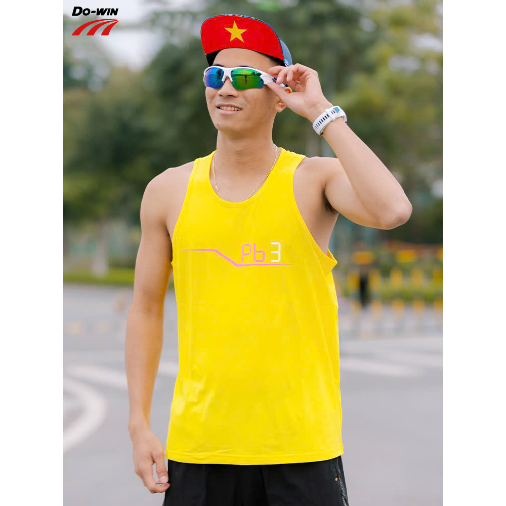 Áo ba lỗ thể thao marathon Do-win dành cho chạy bộ, tập thể thao thường xuyên - Hàng Chính Hãng