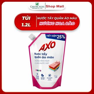 Túi Nước Tẩy Quần Áo Màu AXO 1200ml - Đánh Bay Vết Bẩn Giữ Màu Bền Đẹp