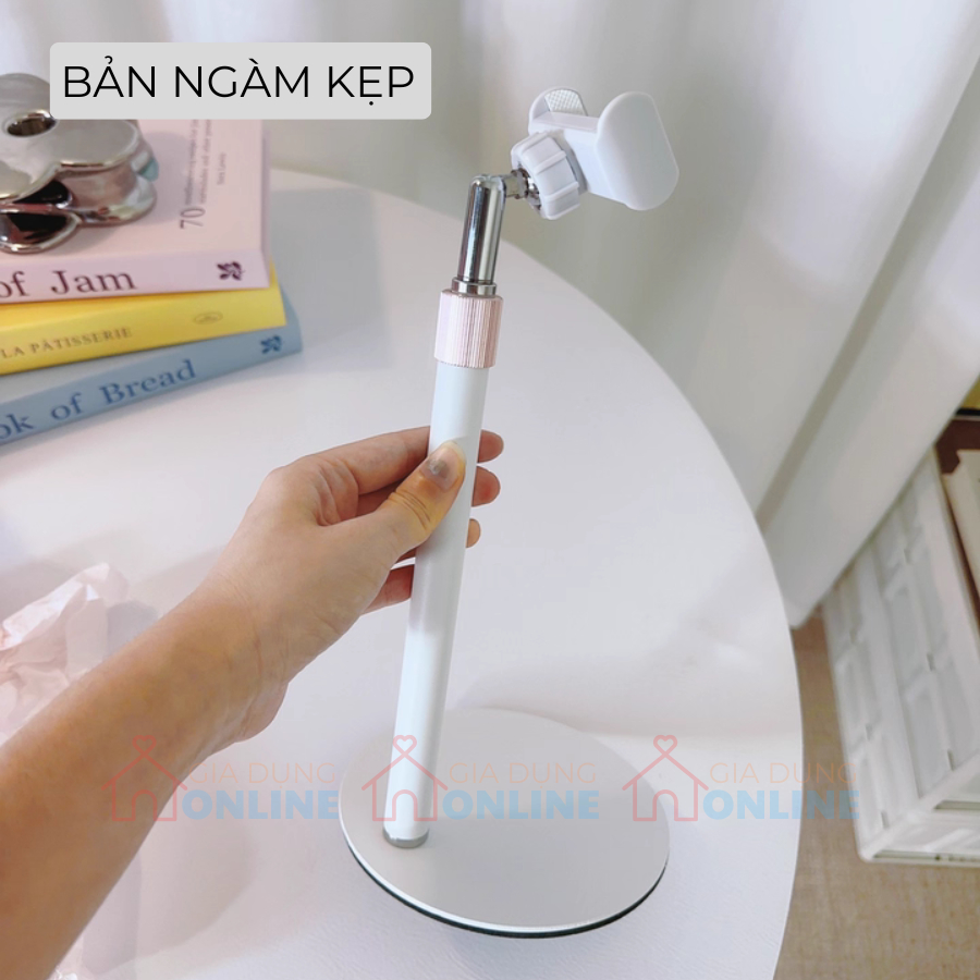 Giá đỡ nam châm gắn điện thoại, tablet để bàn có nâng hạ chiều cao QS18