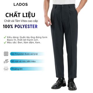 Quần Âu Nam Vải Tằm Vitex LADOS-34167 Chuẩn Form Quần Tây Tôn Dáng Nam Châu Á