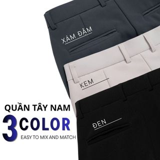 Quần Âu Nam Vải Tằm Vitex LADOS-34167 Chuẩn Form Quần Tây Tôn Dáng Nam Châu Á
