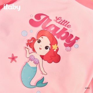 [TẶNG TÚI] Đồ bơi bé gái dài tay ILABY HCM đồ bơi dáng rời chất thun lạnh co giãn chống nắng size từ 10-43kg [4045]