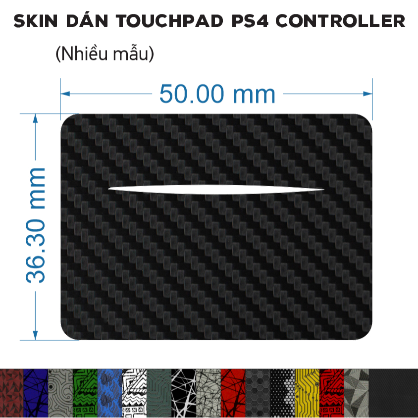 Skin dán touchpad PS4 | Miếng Film 3M dán trackpad của tay cầm Playstation 4 Controller