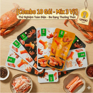 [HỘP 20] Thanh Cua/ Chả Cá Tẩm Vị Ăn Liền Siêu Cay Tứ Xuyên UMIKI – CÔ THƯ MARKET