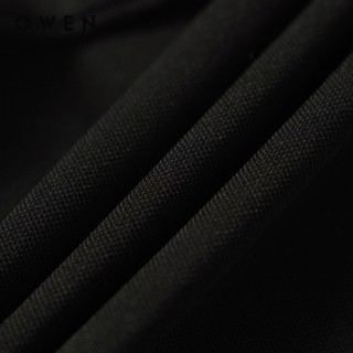 Owen - Áo polo ngắn tay Bodyfit APV261093 màu Đen chất liệu Poly Spandex