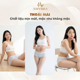 [ BST Hè 2026 ] Quần Lót Nữ AMYBRA Dáng Đùi Ôm Mông, Quần Boxer Nữ Su Mịn Thông Hơi Thoáng Khí L718