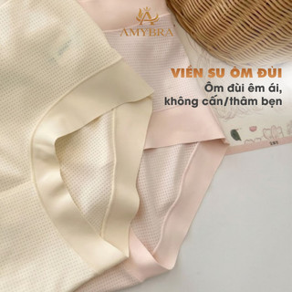 Quần Lót Nữ Đúc Su Mềm Mịn Có Lỗ thoáng Khí, Quần Chip Nữ Cạp Vừa Ôm Dáng Không Lộ Viền AMYBRA L718