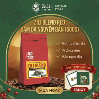Cà phê Nguyên Chất Blend Red Robusta Culi Rang mộc - ĐẬM ĐÀ, CHUA NHẸ, HẬU NGỌT - Zili Coffee [500G]