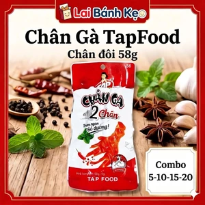 Chân Gà TapFood Loại Chân Đôi (58g) - Chân Gà Ăn Liền Thơm Ngon, Giòn chuẩn vị