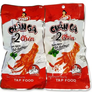 [Combo 5-10-15-20] Chân Gà TapFood Loại Chân Đôi (58g) - Chân Gà Ăn Liền Thơm Ngon, Giòn chuẩn vị