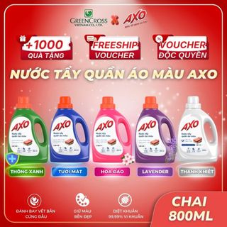 Chai Nước Tẩy Quần Áo Màu AXO 800ml – Giữ Màu Không Phai Tẩy Sạch Hiệu Quả