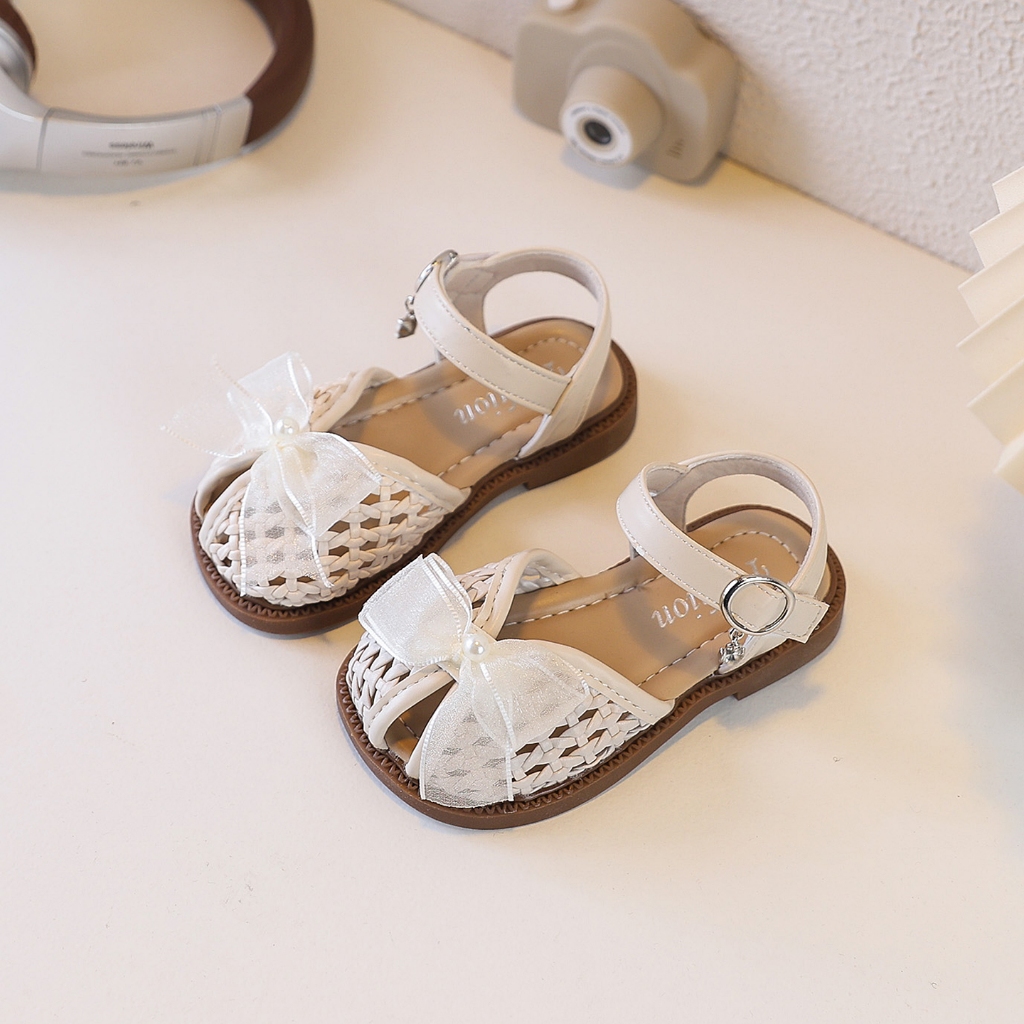 Mẫu giày công chúa mới cho mùa hè, giày nữ trẻ em thời trang và dễ phối đồ, giày sandal chống trượt,