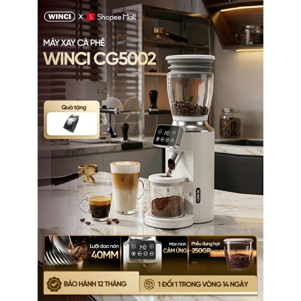Máy Xay Cà Phê WINCI CG5002 - Review Chi Tiết 30 Cỡ Xay, Giá 3.4 Triệu