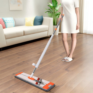 YOWXII Cây Lau Nhà Tự Vắt, Bàn Lau Xoay 360 Độ, Có Tích Hợp Gạt Nước,2 Miếng Lau