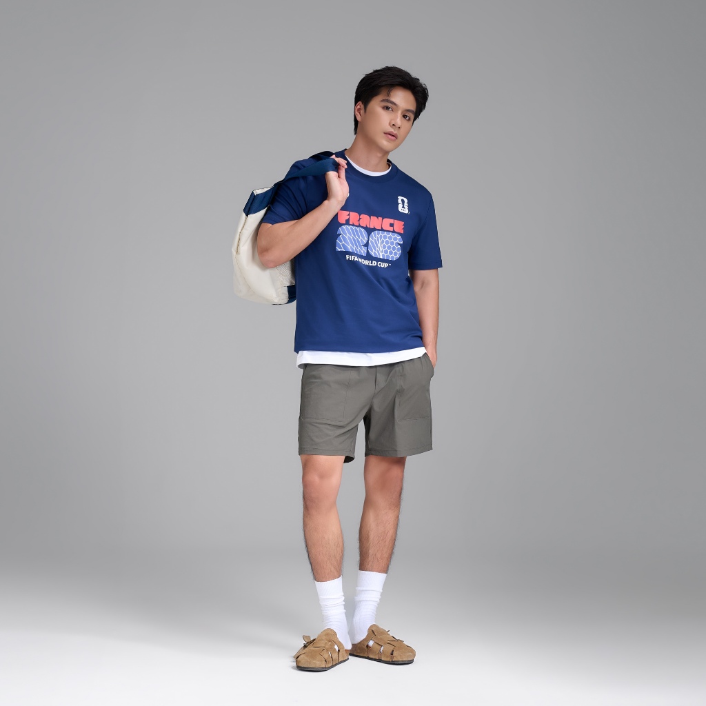 [TẶNG TẤT WC 2026]Áo thun Tshirt nam nữ Cotton Compact World Cup France Edition 26, Áo cổ vũ đội tuyển Pháp thoáng khí