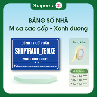 Biển số nhà, in UV trên mica bảng phòng ban, bảng công ty, biển cty, hộ KD , Alu gương thiết kế yêu cầu (GIAO HỎA TỐC)