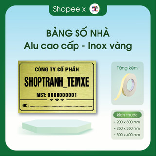 (Nhận Giao 2h) Bảng số nhà - biển số nhà, bảng công ty, phòng ban, biển cty, hộ KD in UV trên mica thiết kế theo yêu cầu