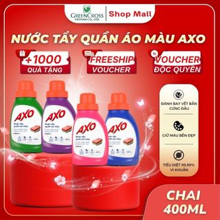 Chai Nước Tẩy Quần Áo Màu AXO 400ml – Giữ Màu Sáng Mới Tẩy Sạch Hiệu Quả