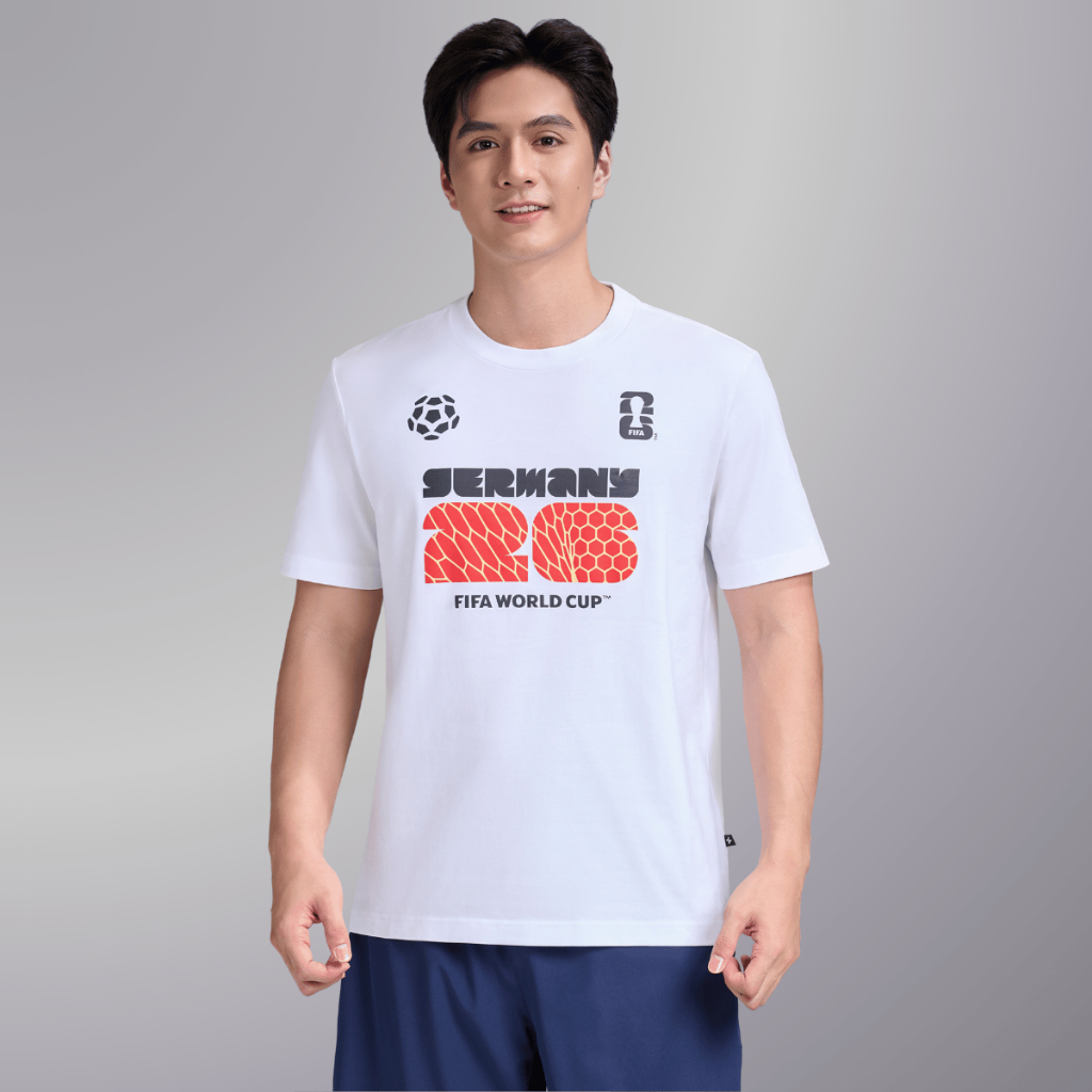 [TẶNG TẤT WC 2026]Áo thun Tshirt nam nữ Cotton Compact World Cup Germany Edition 26, Áo cổ vũ đội tuyển Đức thoáng khí