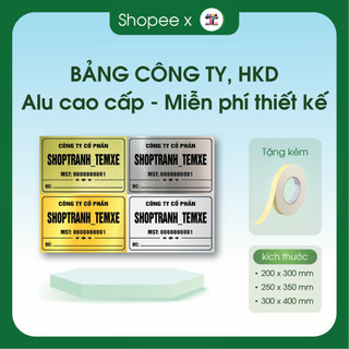 [HỎA TỐC 2H]Biển số nhà, bảng số nhà, hộ kinh doanh biển công ty in UV sắc nét Alu xước bạc,vàng
