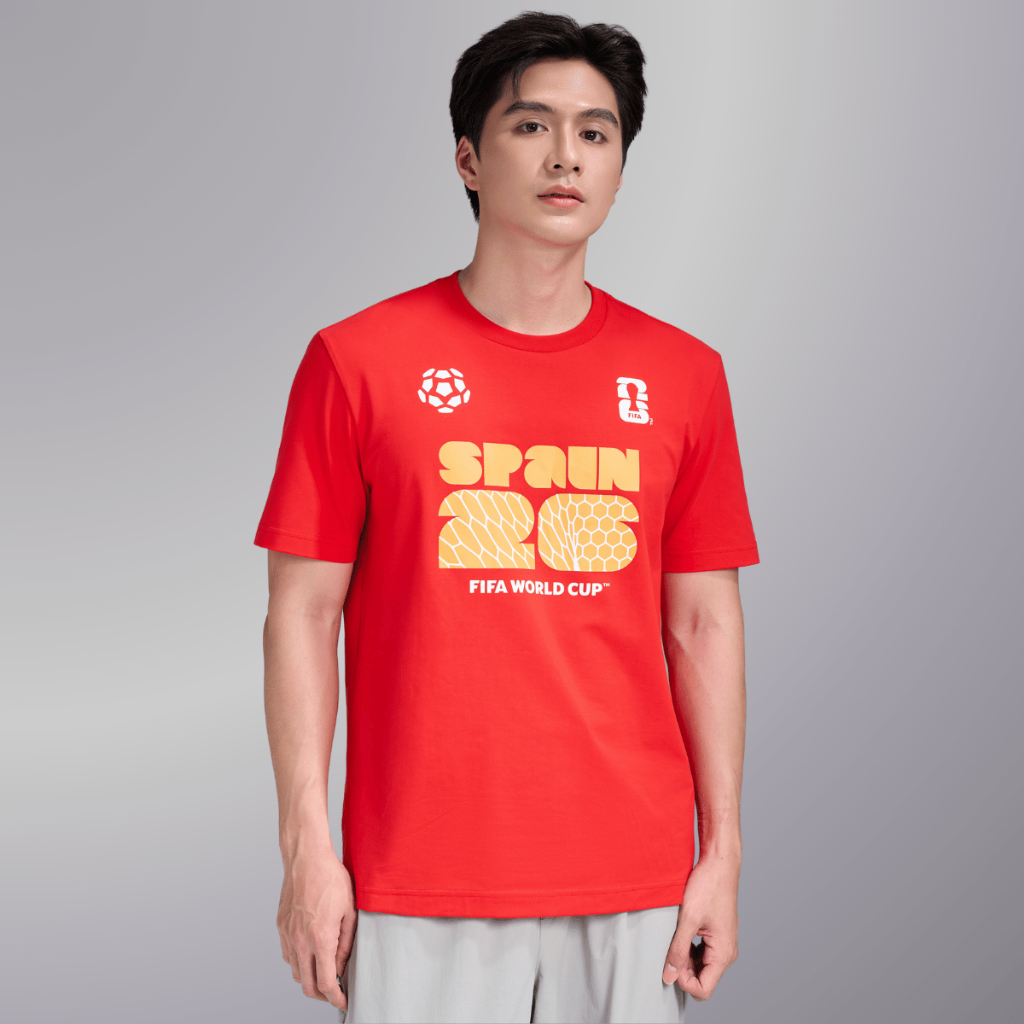[TẶNG TẤT WC 2026]Áo thun Tshirt nam nữ Cotton Compact World Cup Spain Edition 26, Áo cổ vũ đội tuyển Tây Ban Nha