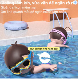 COMBO Kính Bơi, Mũ Bơi Cao Cấp Dành Cho Nam Nữ Bơi Lội (hàng tốt)