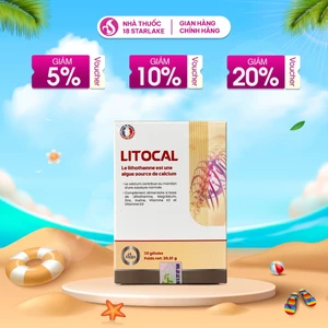 Viên Uống Canxi Hữu Cơ Litocal Nhập Khẩu Pháp – Bổ Sung Canxi, D3, K2, Magie, Kẽm, Hỗ Trợ Xương Khớp, Ngừa Loãng Xương