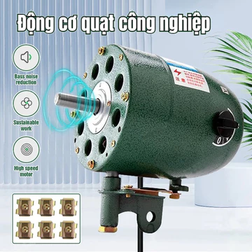 Động cơ quạt công nghiệp công suất cao 260W Quạt gắn tường Phụ kiện quạt Đồng đầu Quạt công suất mạnh