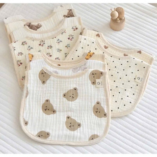 YẾM chữ U xô muslin, yếm xô Hàn cao cấp siêu mềm mại