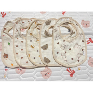 YẾM chữ U xô muslin, yếm xô Hàn cao cấp siêu mềm mại