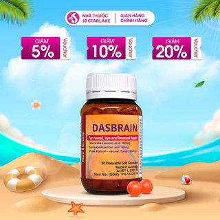 Viên Uống Bổ Mắt, Não Bộ Dasbrain – Bổ Sung DHA, EPA, Omega-3 Từ Dầu Cá Ngừ Úc