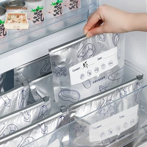 Túi zip bạc đựng thực phẩm tươi sống, chất liệu nhôm titan có khoá tiện lợi, tái sử dụng