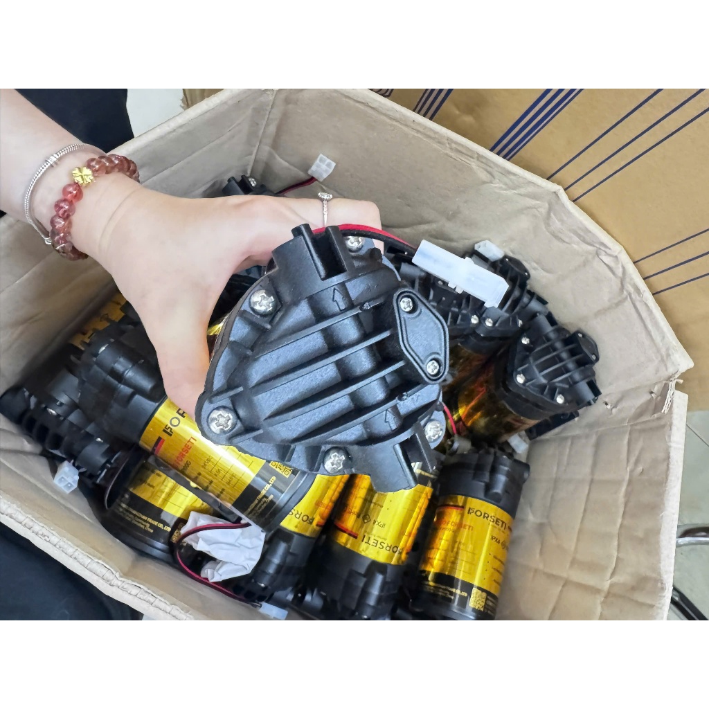 Bơm Tăng Áp Máy Lọc Nước Kèm Nguồn FORSETI 24V - Dùng Thay Thế Cho Bơm Trong Máy Lọc Nước RO